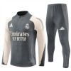 Real Madrid Training Sweatshirts Quarter-zip 2024-25 Graue Für Herren